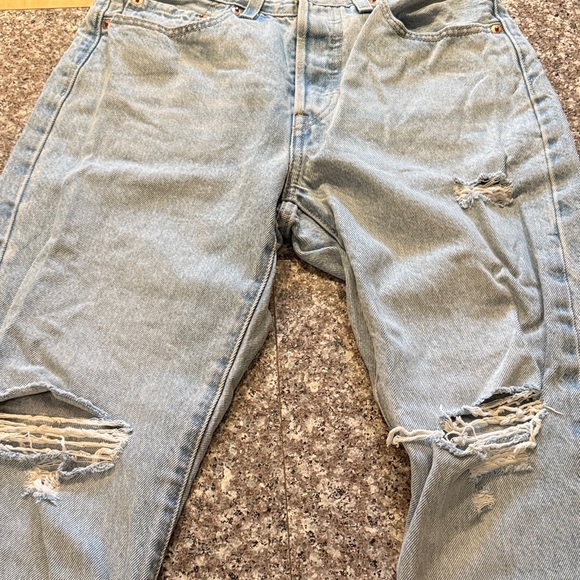 Levi's 501 Blue Denim Jean Pants - Picture 5 of 7